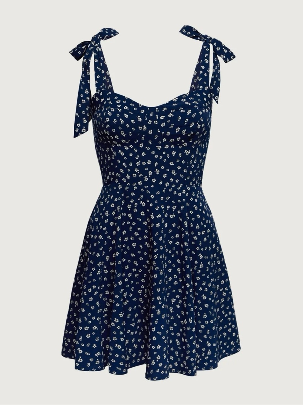 OAK + FORT Bustier Mini Dress Navy Floral Size XS